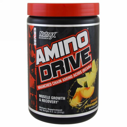 Nutrex Research, ブラックシリーズ、アミノドライブ、ピーチパイナップル、8.6 oz (243 g) (Discontinued Item)