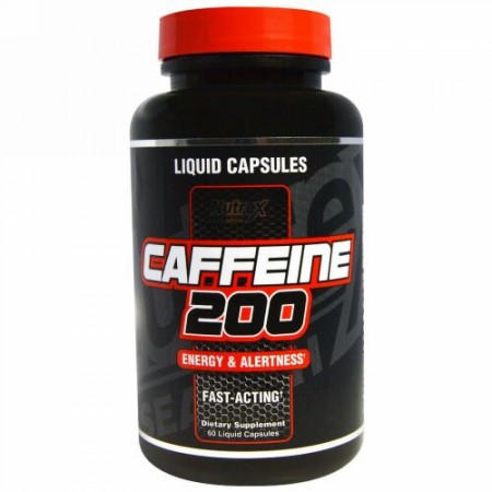 Nutrex Research, カフェイン200、 エナジー& アラートネス、 60 液体カプセル
