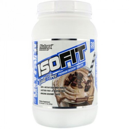 Nutrex Research, アイソフィット、チョコレートシェイク、2.2 lbs (993 g) (Discontinued Item)