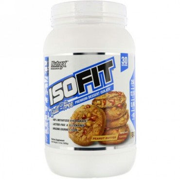 Nutrex Research, アイソフィット、ピーナッツバタートフィー、2.3 lbs (1026 g) (Discontinued Item)