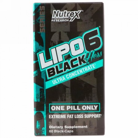 Nutrex Research, LIPO-6 Black Hers, Ultra Concentrate, 60 Black-Caps