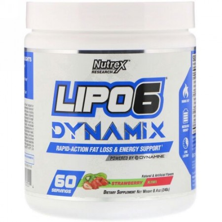 Nutrex Research, リポ6ダイナミクス、ストロベリーキウイ、8.4 oz (240 g) (Discontinued Item)