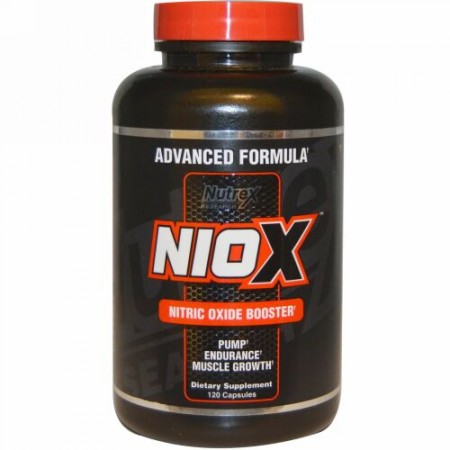 Nutrex Research, NIOX™、一酸化窒素強化剤、120 カプセル (Discontinued Item)