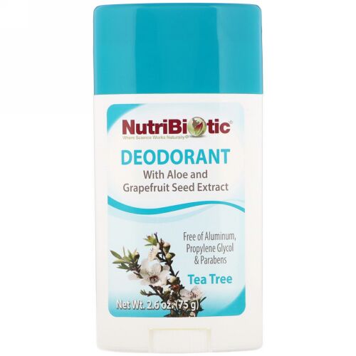 NutriBiotic, 脱臭剤, ティーツリー, 2.6 oz (75 g) (Discontinued Item)