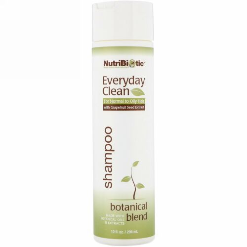 NutriBiotic, Everyday Clean（エブリデイクリーン）、シャンプー、ボタニカルブレンド、296ml（10fl oz）