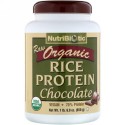 NutriBiotic, オーガニック・ロー・ライスプロテイン、チョコレート、6.9オンス（650g）