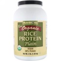 NutriBiotic, ローオーガニック ライスプロテイン、プレーン、1.36kg（3ポンド）