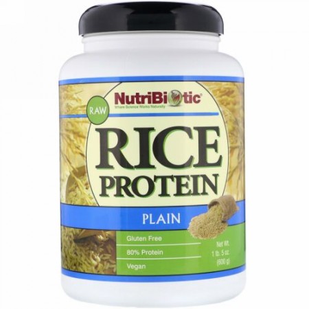 NutriBiotic, ロー ライス プロテイン、 プレーン 、 1 lb. 5 oz (600 g)
