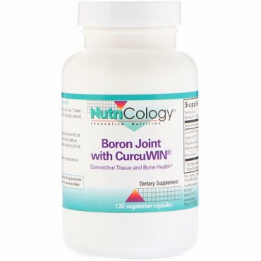 Nutricology, CurcuWin配合ホウ素ジョイント、植物性カプセル120錠