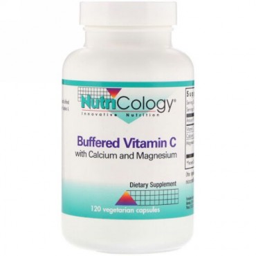 Nutricology, 緩衝ビタミンC、120 ベジカプセル