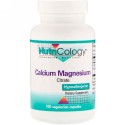 Nutricology, カルシウム マグネシウム、クエン酸、100 べジカプセル