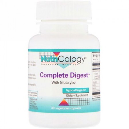 Nutricology, Complete Digest With Glutalytic, 30 Vegetarian Capsules (Discontinued Item)
