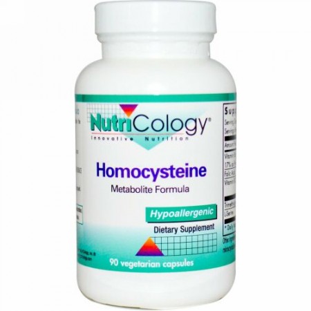 Nutricology, ホモシステイン、ベジキャップ使用 90 錠 (Discontinued Item)