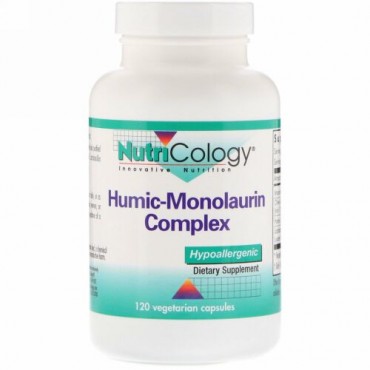 Nutricology, フミン・モノラウリンコンプレックス、植物性カプセル120錠