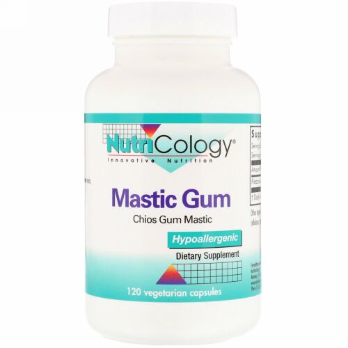 Nutricology, マスティックガム, 120ベジタリアンカプセル