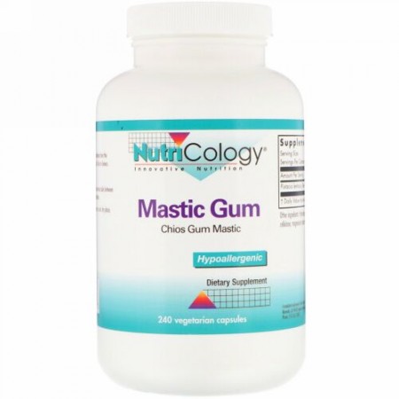 Nutricology, マスティックガム、キオスガムマスティック、240ベジタリアンカプセル