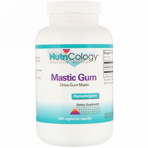 Nutricology, マスティックガム、キオスガムマスティック、240ベジタリアンカプセル