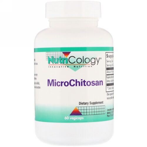 Nutricology, マイクロチトサン、べじキャップ60個