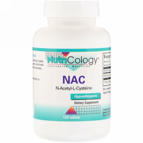 Nutricology, NAC N-Acetyl-L-Cysteine, 120 Tablets