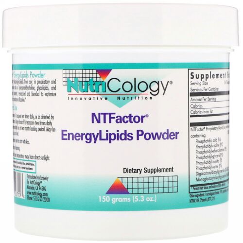 Nutricology, NT Factor® EnergyLipids（NT ファクター エネルギーリピッド）パウダー、150 g