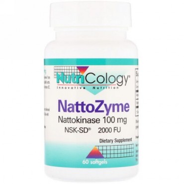 Nutricology, ナットウザイム、100mg、ソフトゲル60個