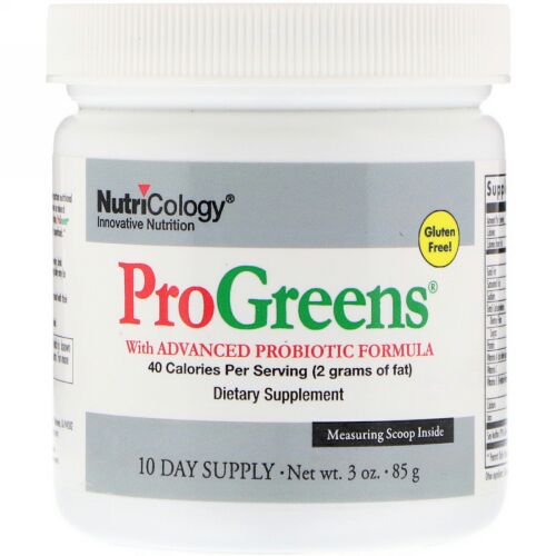 Nutricology, ProGreens with Advanced Probiotic Formula, 3 oz (85 g)