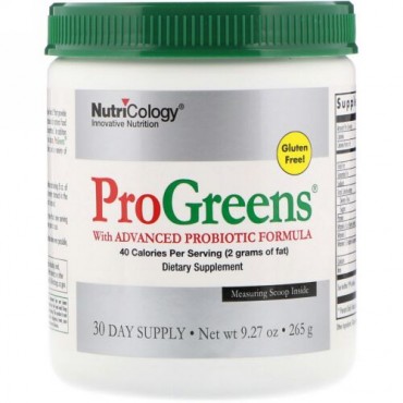 Nutricology, ProGreen（プログリーン）高度なプロバイオティクス配合、265g（9.27オンス）