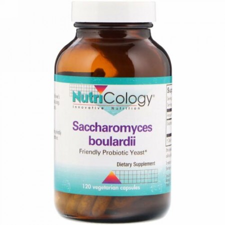 Nutricology, サッカロマイセスブラウディ、フレンドリープロバイオテック酵母、120ベジタリアンカプセル