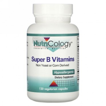 Nutricology, スーパーB ビタミン, 120 ベジカプセル