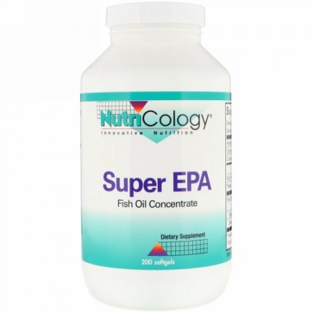 Nutricology, スーパー EPA、濃縮フィッシュオイル、 200ソフトジェル
