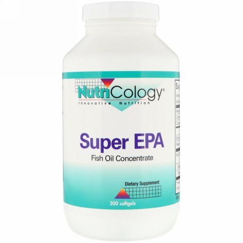 Nutricology, スーパー EPA、濃縮フィッシュオイル、 200ソフトジェル