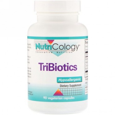Nutricology, トリバイオティクス、ベジタリアンカプセル90個