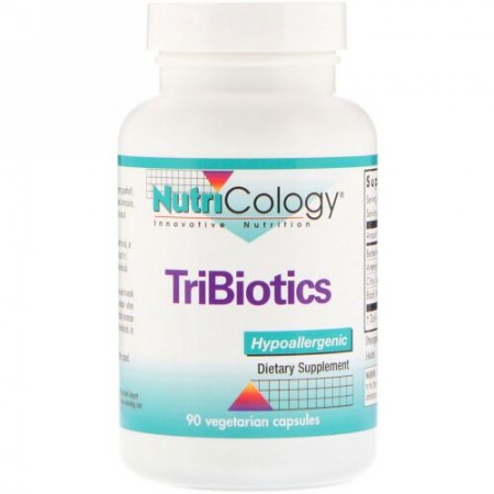 Nutricology, トリバイオティクス、ベジタリアンカプセル90個
