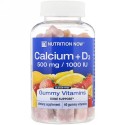 Nutrition Now, Calcium + D3 Gummy Vitamins, Orange, Cherry & Strawberry, 60 Gummy Vitamins (Discontinued Item)