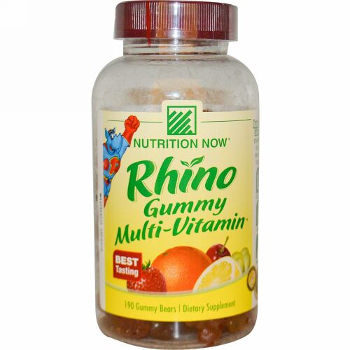Nutrition Now, Rhino, Gummy Multi-Vitamin, 190 Gummy Bears
