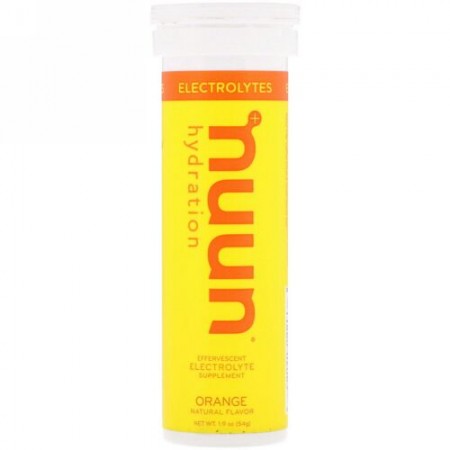 Nuun, アクティブ錠剤、オレンジ、10錠、1.9 oz (54 g) (Discontinued Item)