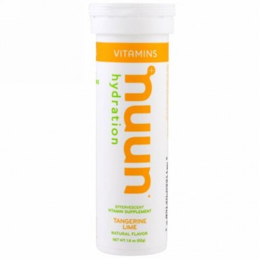 Nuun, ビタミン, 水分補給, タンジェリンライム, 12錠 (Discontinued Item)