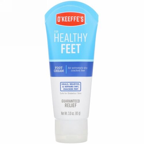 O'Keeffe's, 健康な足、フットクリーム、無香、3 oz (85 g)