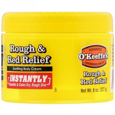 O'Keeffe's, Rough & Red Relief Soothing Body Cream, 8 oz. (227 g) (Discontinued Item)