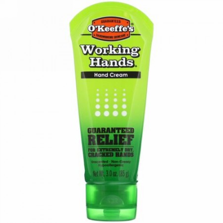 O'Keeffe's, ワーキングハンド、 ハンドクリーム、 無香、 3 oz (85 g)