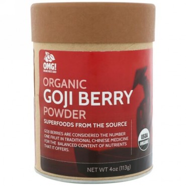 OMG! Organic Meets Good, オーガニック、ゴジベリーパウダー、4 oz (113 g) (Discontinued Item)