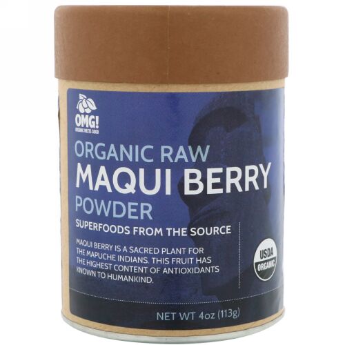 OMG! Organic Meets Good, オーガニック、未加工マキベリーパウダー、4 oz (113 g) (Discontinued Item)