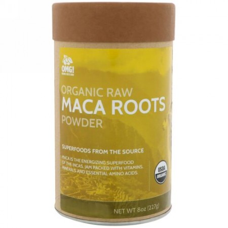 OMG! Organic Meets Good, オーガニック・ロー、マカの根パウダー、8 oz (227 g) (Discontinued Item)