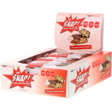 OOH Snap!, クリスピープロテインバー、チョコレートピーナッツバター、プロテインバー7本、各1.62オンス（46 g） (Discontinued Item)