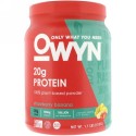 OWYN, Protein, 100% Plant-Based Powder, Strawberry Banana, 1.1 lbs (512 g) (Discontinued Item)