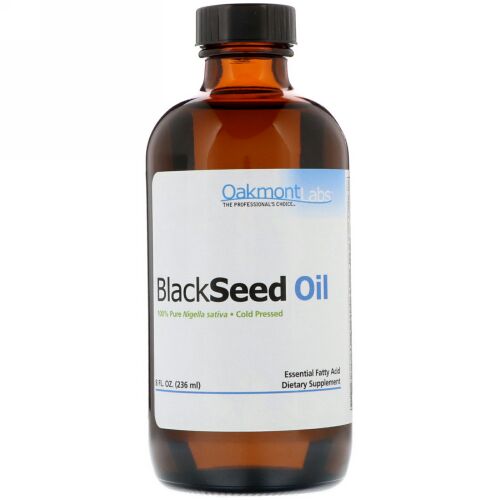 Oakmont Labs, ブラックシードオイル、コールドプレス済, 8液体オンス (236 ml) (Discontinued Item)