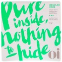 Oi, オーガニックコットン羽付き極薄パッド、レギュラー、10パッド (Discontinued Item)