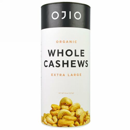 Ojio, オーガニックホールカシューナッツ、 XL、 8 oz (227 g) (Discontinued Item)