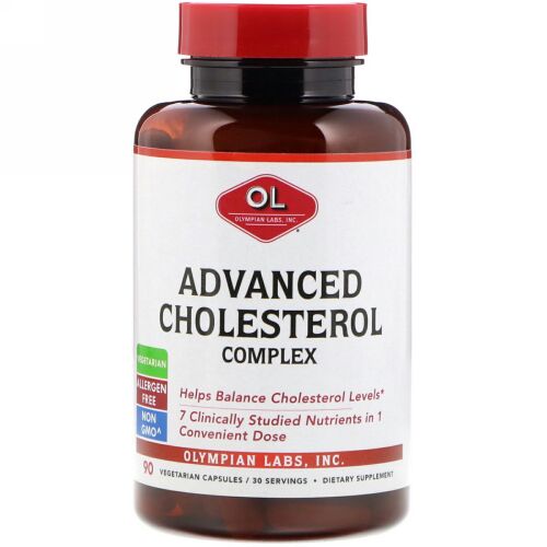Olympian Labs, Advanced Cholesterol Complex, 90 Vegetarian Capsules (Discontinued Item)
