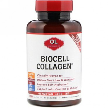 Olympian Labs, BioCellコラーゲン、100カプセル